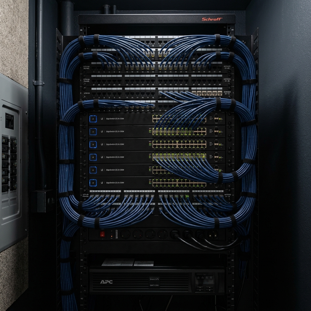 Professional home network router and organized WiFi access points